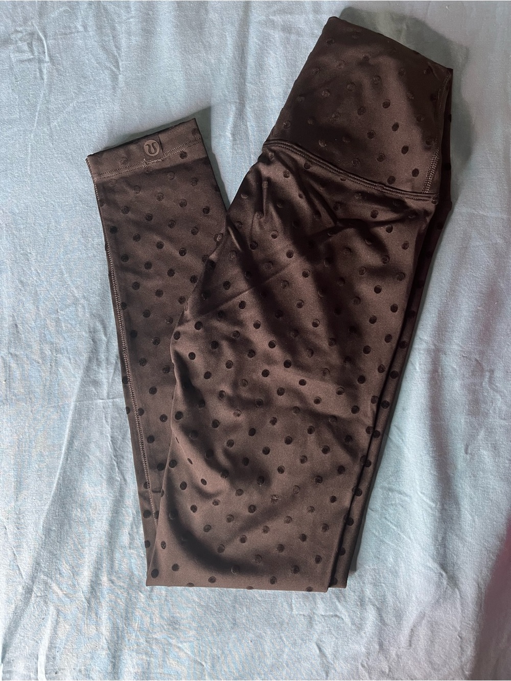 lululemon athletica Black Polka Dot Zip Jacket and Leggings Set - Picture 5 of 8